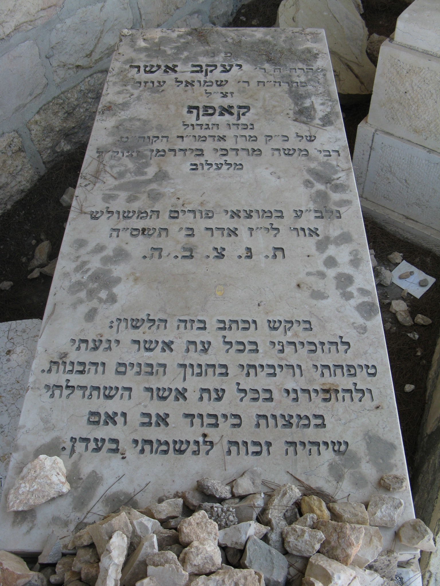 Kever of Rav Yaakov Osher Kopf, Lelov-Baranowitz Rebbe